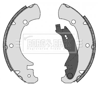 BORG & BECK Piduriklotside komplekt BBS6302